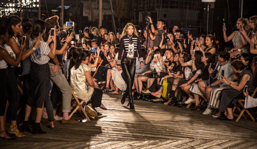 Cat walk from Tommy Hilfiger Fashion Show